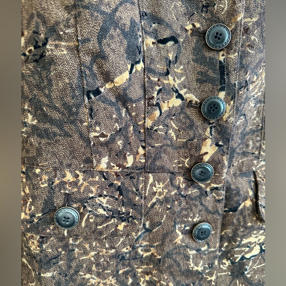 Anthracite Ladies Blazer Tweed Paisley Textured Camouflage Size 12 Women - Picture 2 of 14